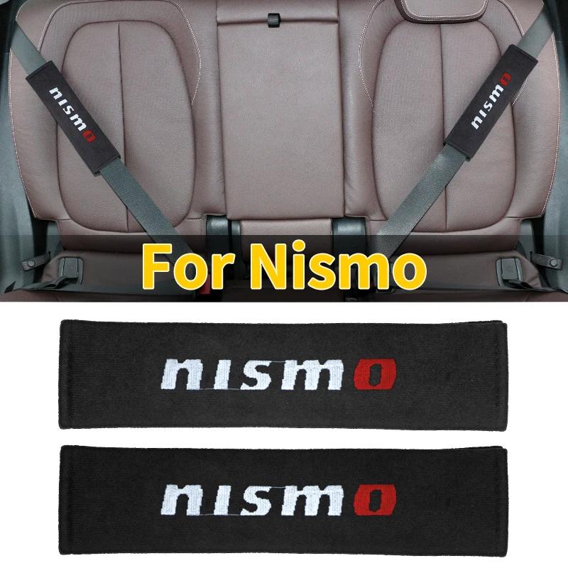 자동차 안전 벨트 어깨 커버, Nismo GTR 리프 쥬크 마치 노트 페어레이디 GTR J10 J11 2011 2008 용 코튼 어깨 패드, 2 개